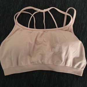 Fabletics pink sports bra